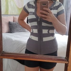 Short sleeve sweat shirt